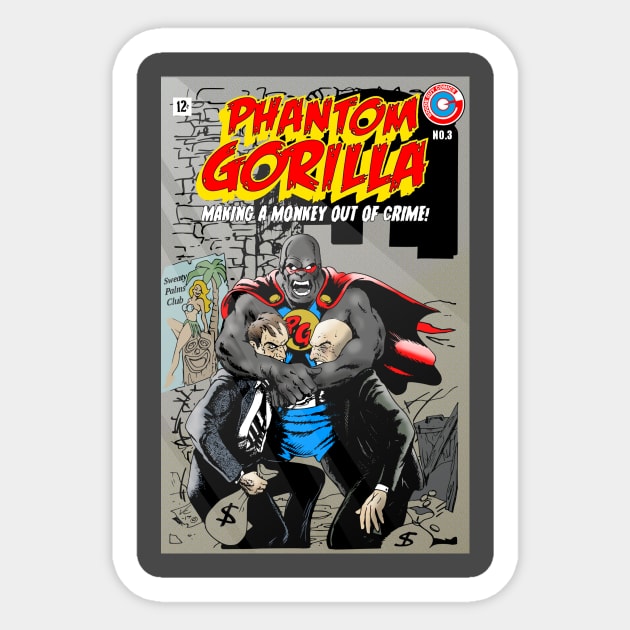 PHANTOM GORILLA Sticker by VanceCapleyArt1972